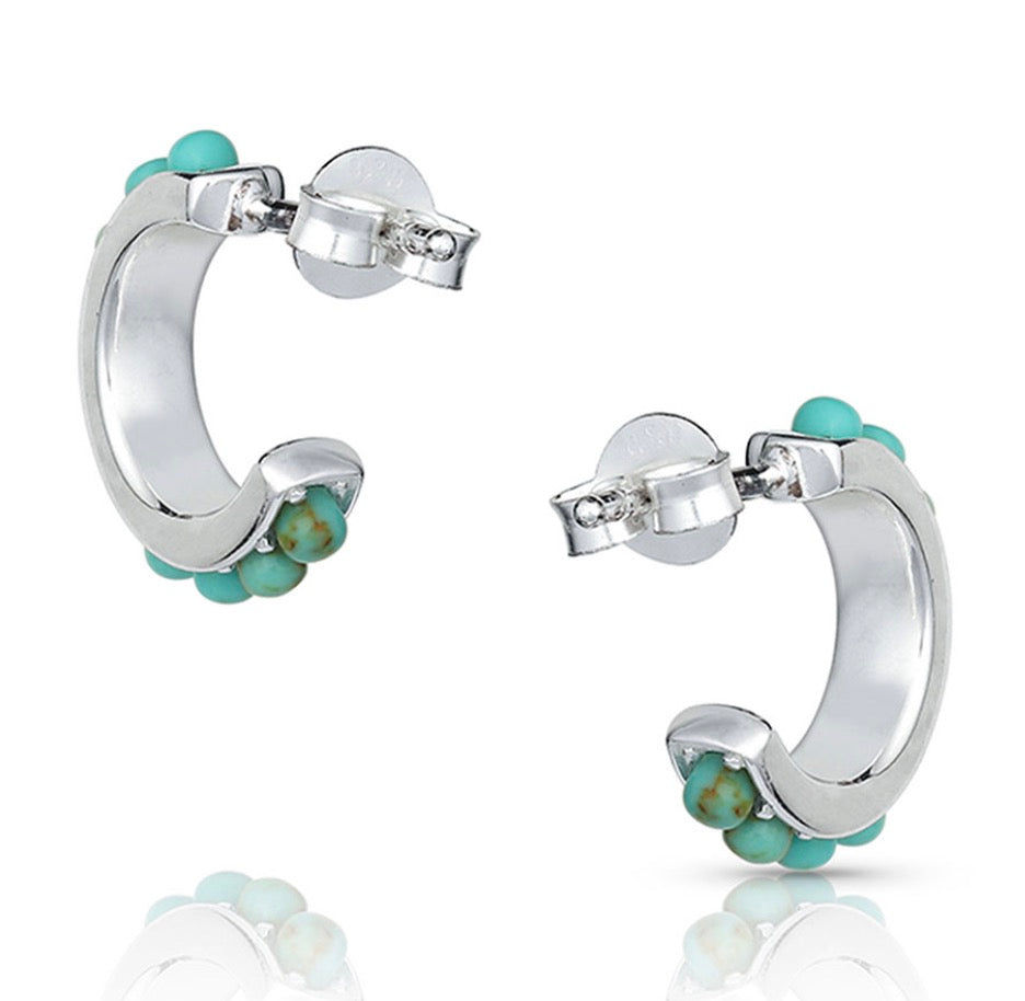 Montana Silversmiths Earrings Studded in Turquoise Mini ER4802