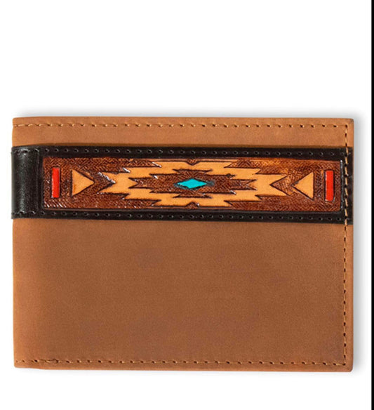 Ariat Southwest Overlay Bi-Fold Wallet A35585217