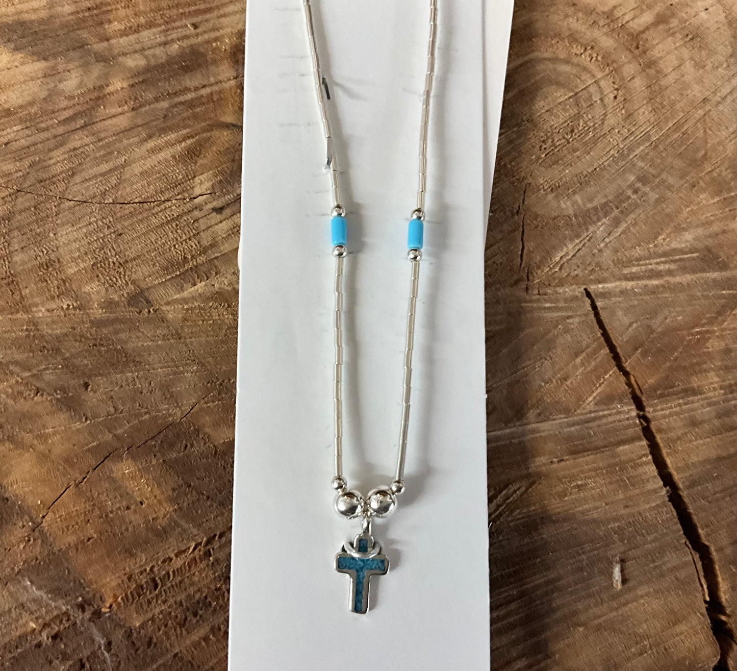 Necklace Sterling Silver Cross RN117