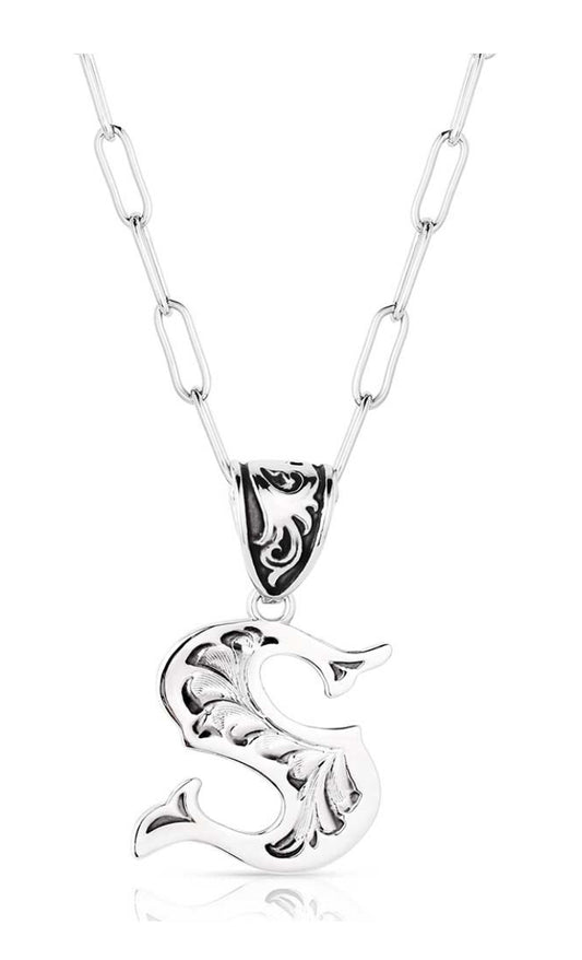 Montana Silversmith Western Initial Necklace - style S NC6096-S