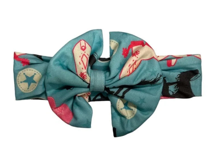 Shea Baby Girls Turq Running Horse Headband