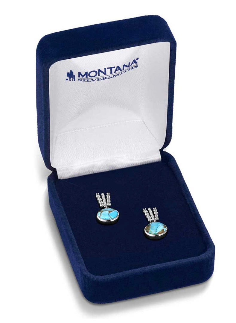 Montana Silversmiths Earrings Trailing Turquoise ER6483