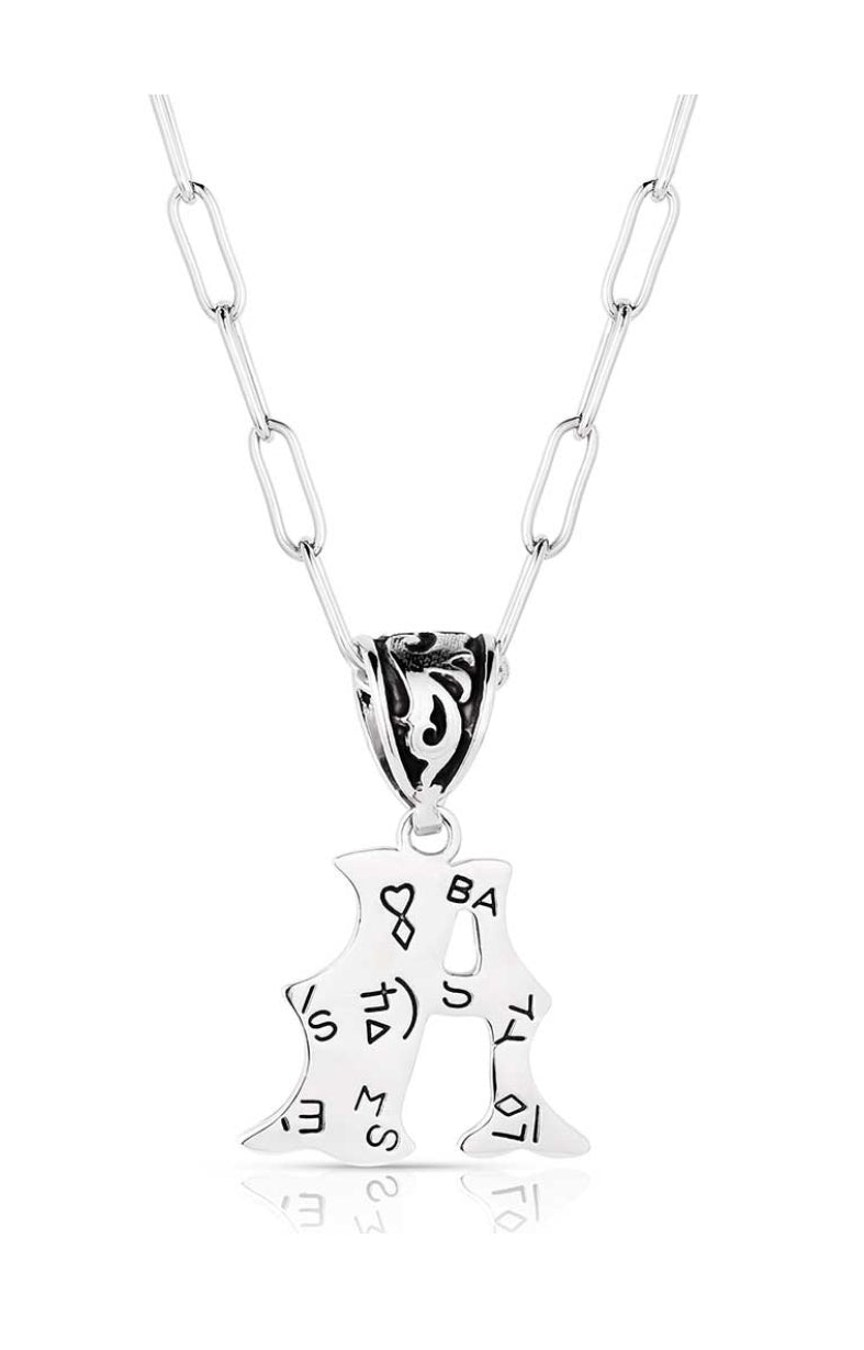 Montana Silversmith Western Initial Necklace - style A NC6096-A