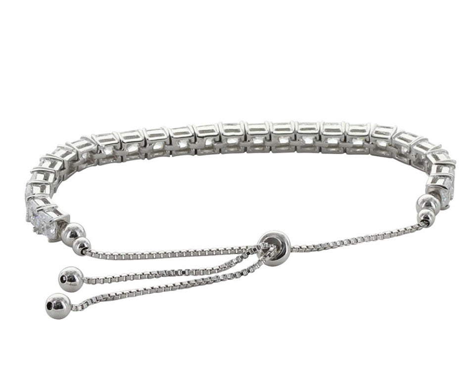 Montana Silversmiths Bracelet Princess CZ Tennis BC3873