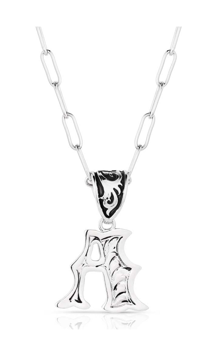 Montana Silversmith Western Initial Necklace - style A NC6096-A