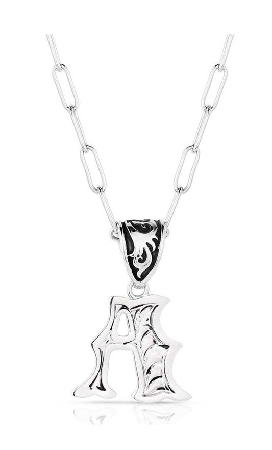 Montana Silversmith Western Initial Necklace - style A NC6096-A