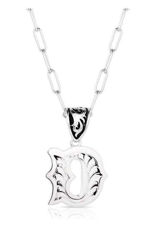 Montana Silversmith Western Initial Necklace - style D NC6096-D