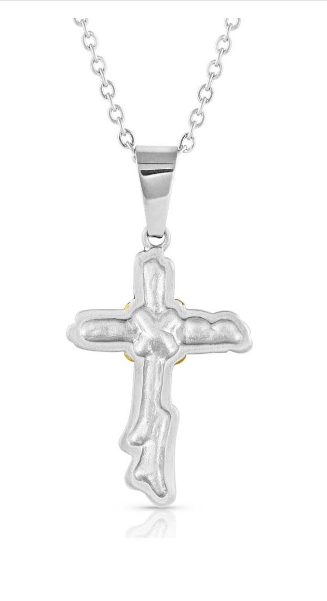 Montana Silversmiths Rugged Faith Cross NC3425