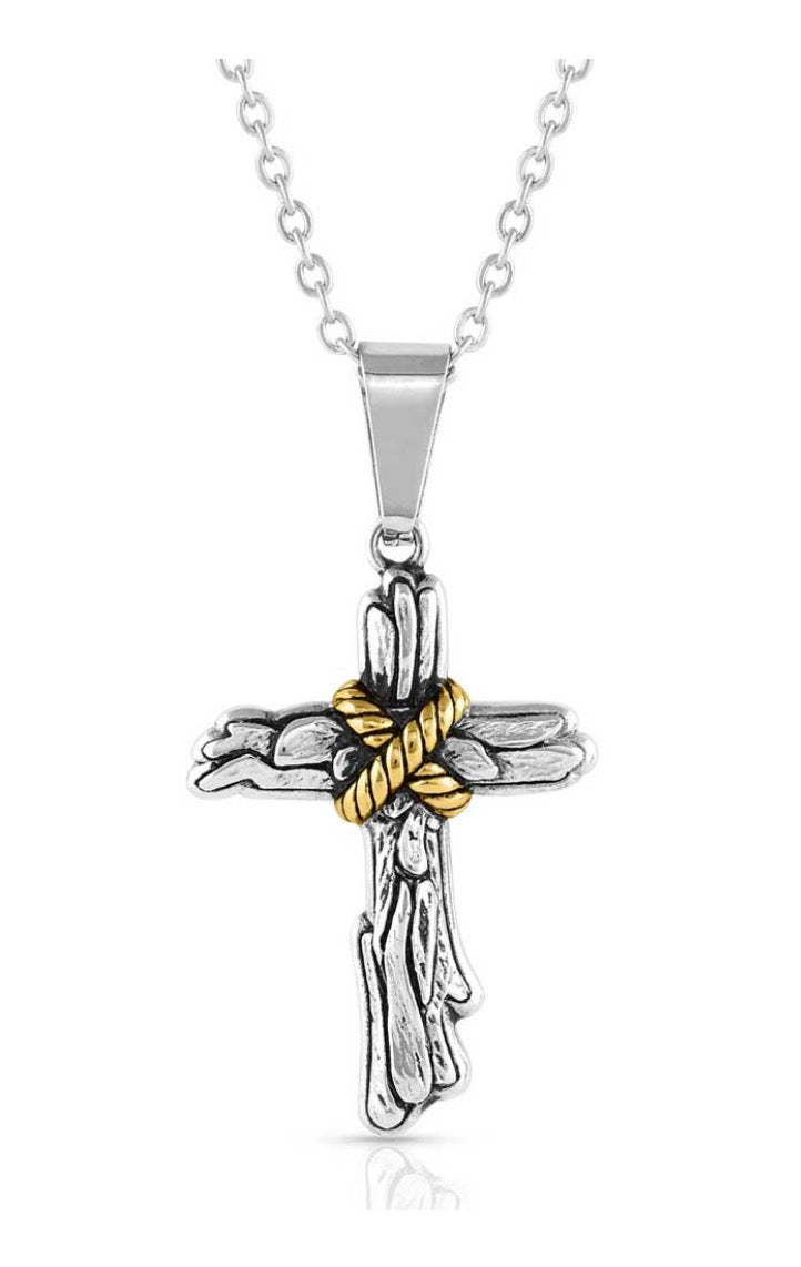 Montana Silversmiths Rugged Faith Cross NC3425