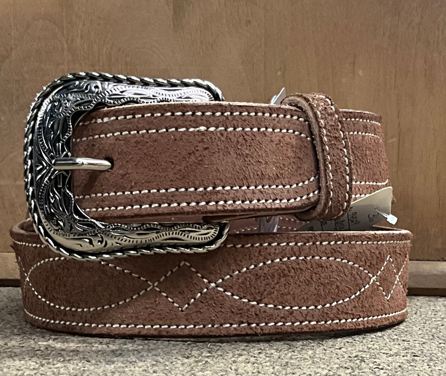 Becca 1 1/2'' Brown Roughout Gunslinger Stitch 94529