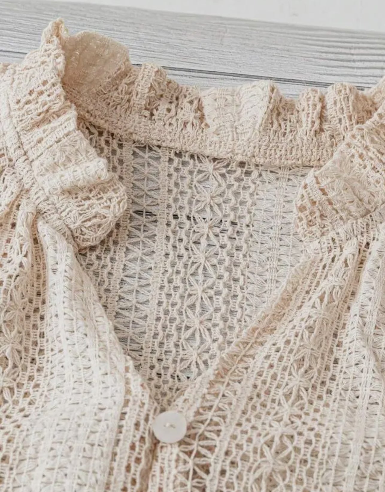Hollow Out Knit Top Short Sleeve RCJW06071