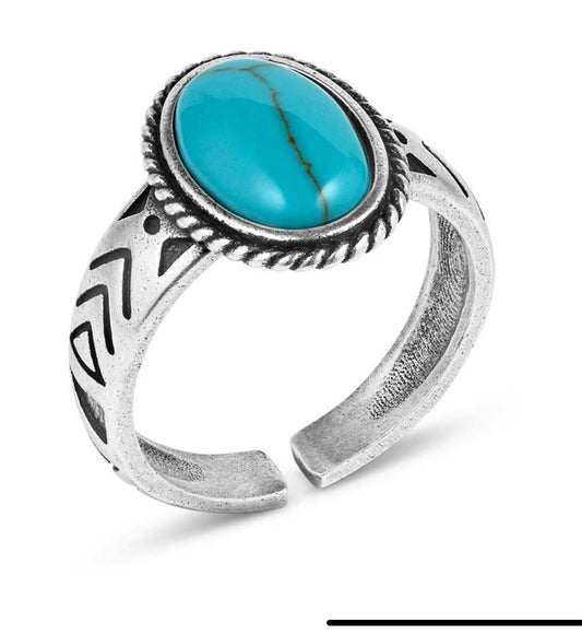 Montana Silvermiths Uncovered Beauty Turquoise Ring RG5810