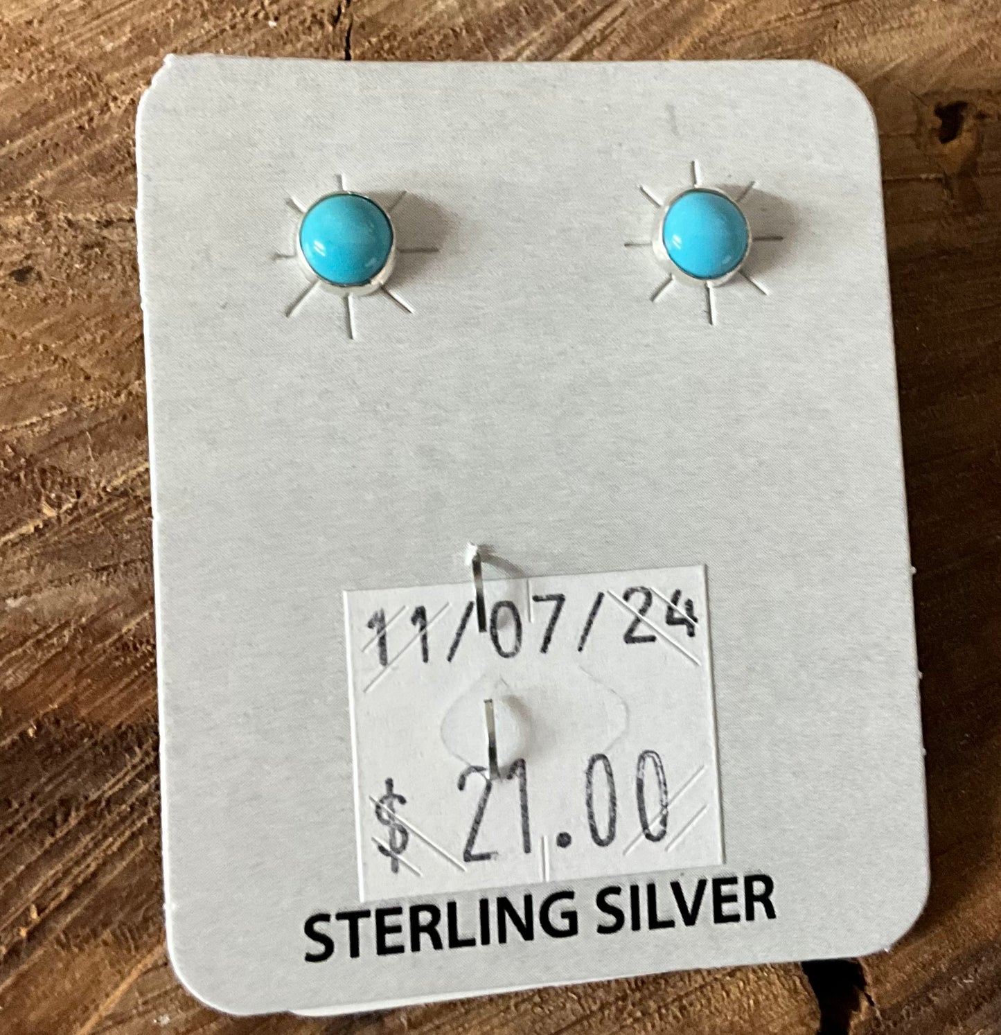 Earring Turquoise Stud 1107