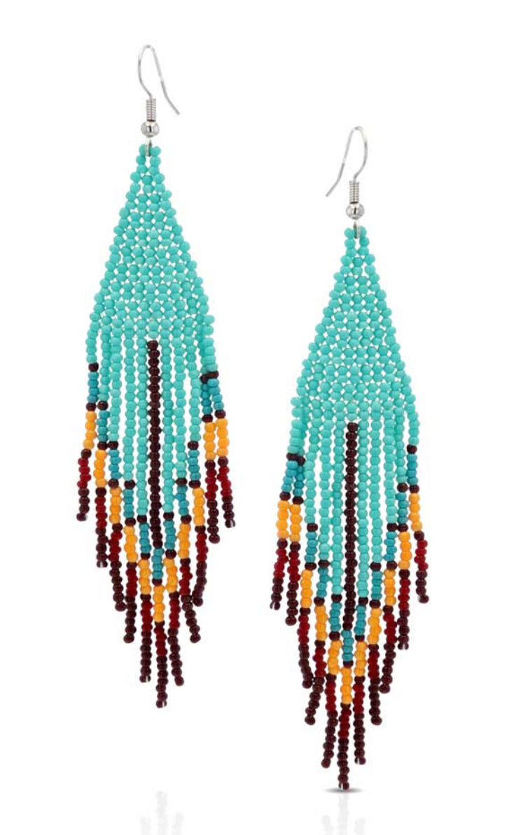 Montana Silversmiths Color Me Southwest Beaded Attitude Earrings AER5421