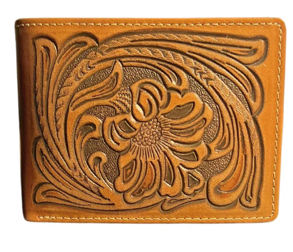 Nocona Flora Tooled Bifold Wallet N5490608