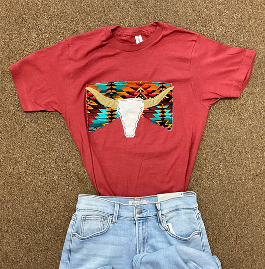 T-Shirt Aztec Skull