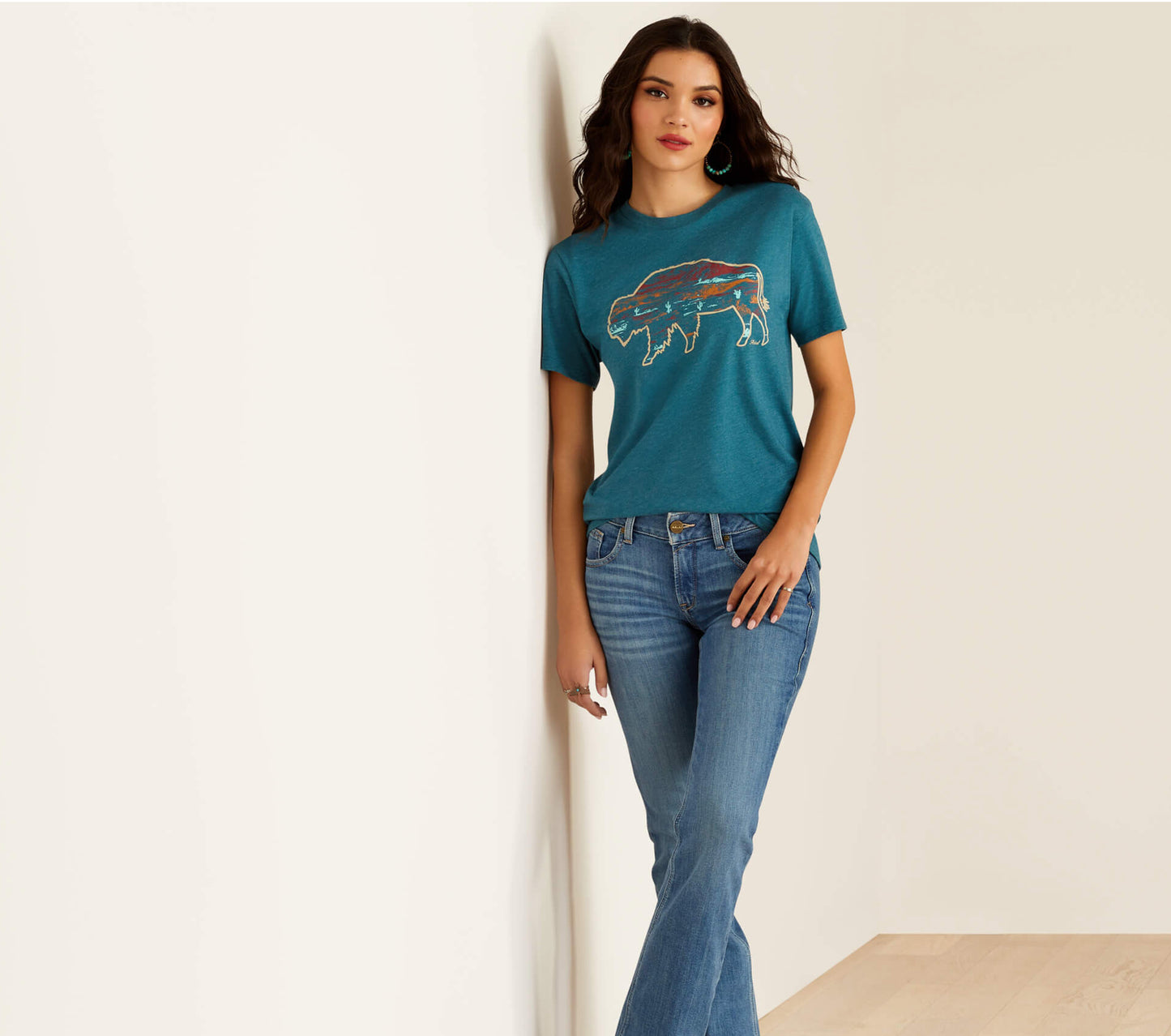 Ariat Bison Ranch  Ladies T-Shirt 10052540