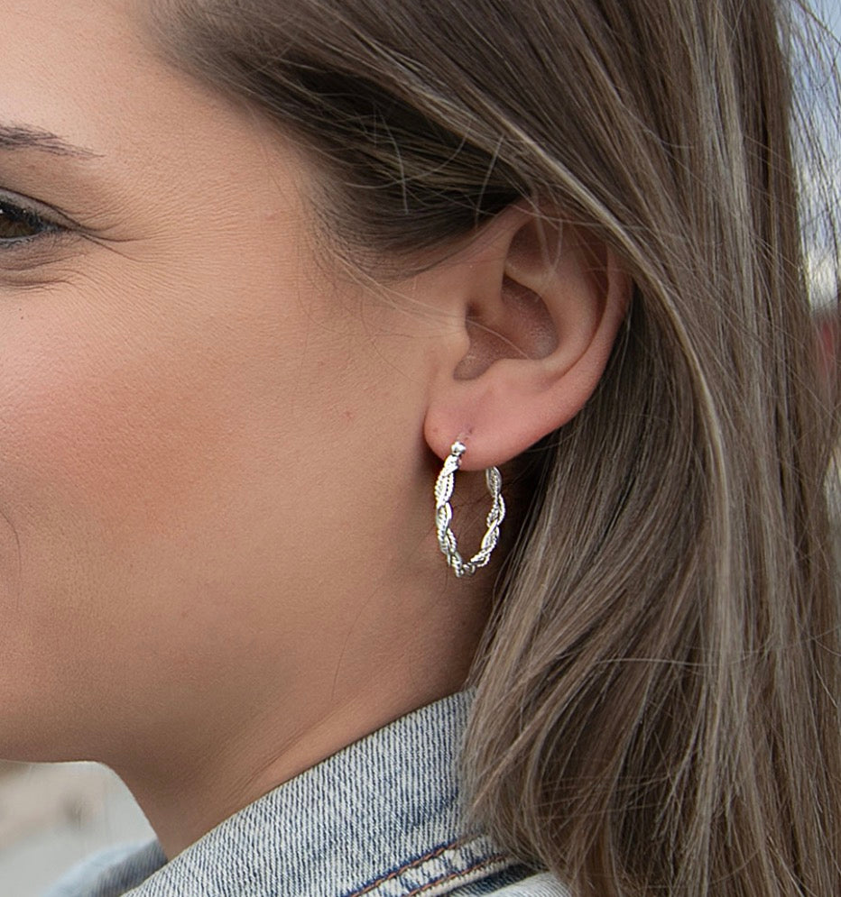 Montana Silversmiths Earrings Rope Hoops ER4580