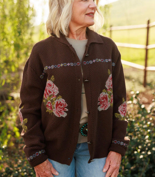 Rodeo Quincy Nana’s Rose Garden Sweater  K1254Q
