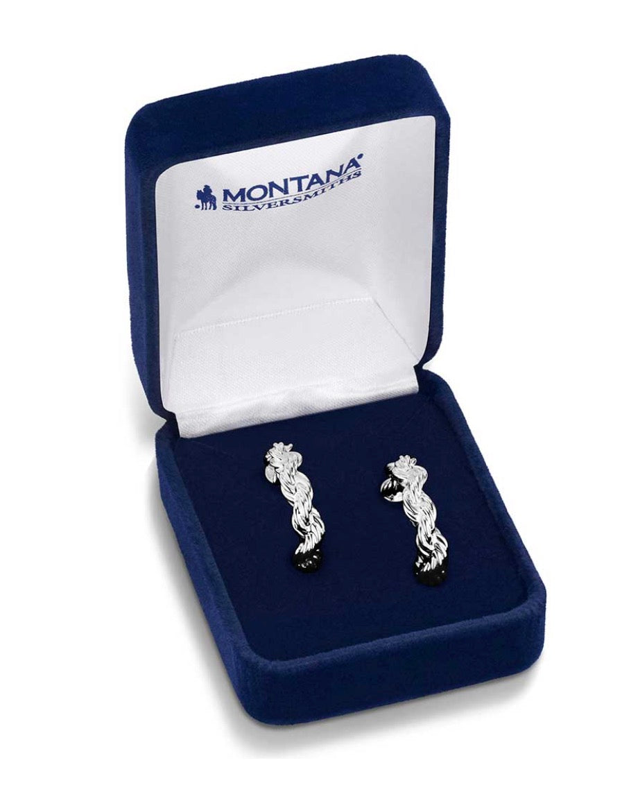 Montana Silversmiths Earrings Plaited Rope ER6445