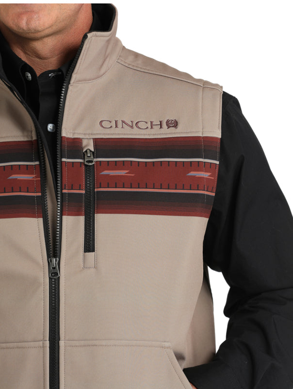 Cinch Men's Black Bonded Vest Kahki MWV1545004KHA