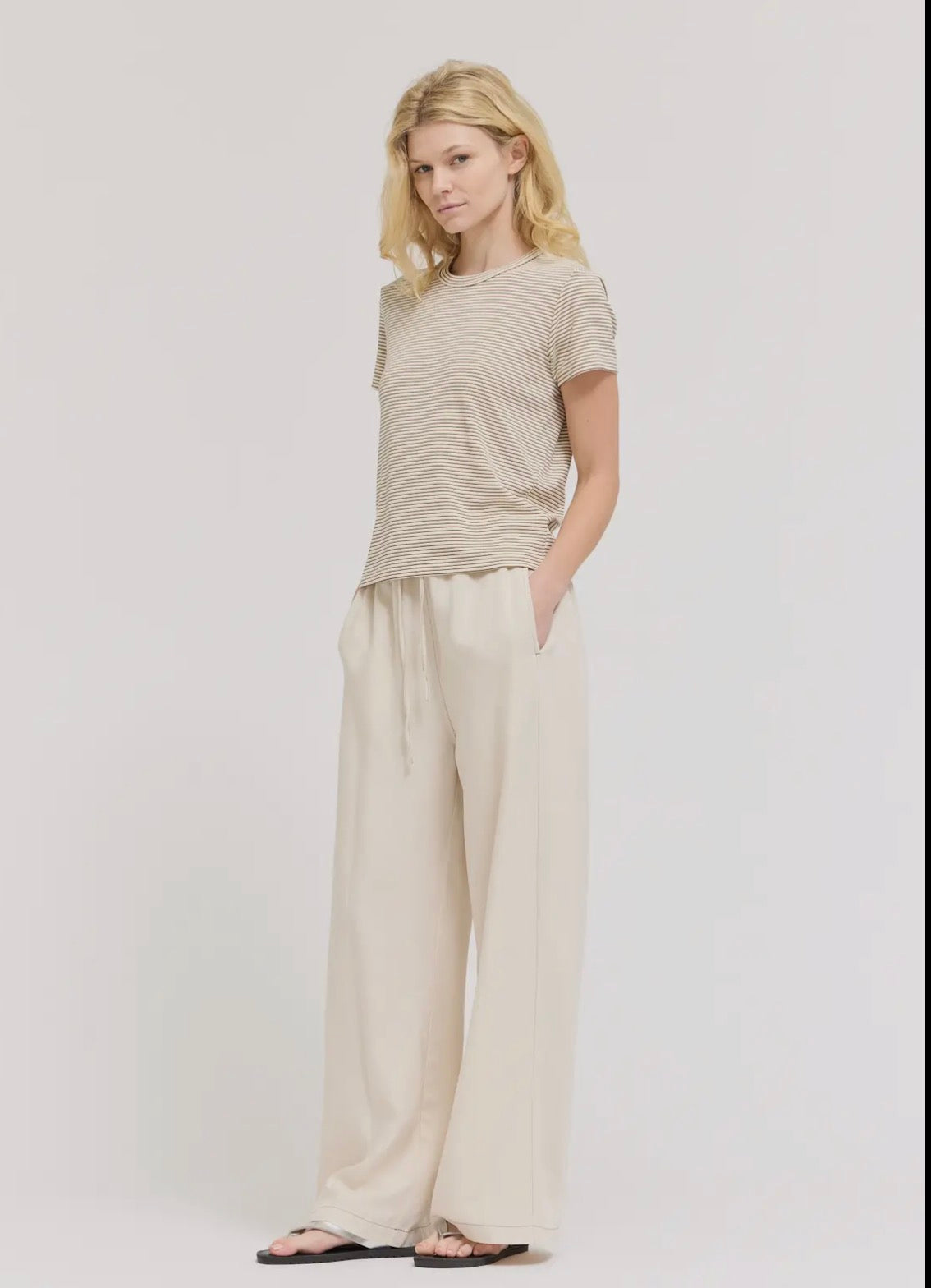 T Shirt Standard Fit Stripe Cotton 42282