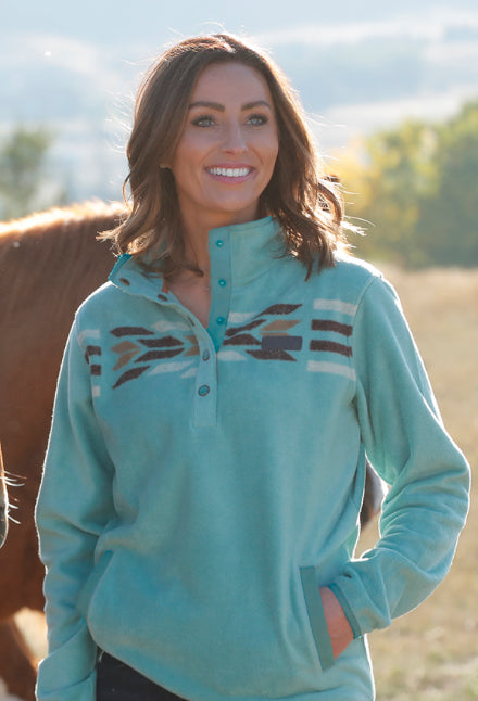 Cinch Ladies Fleece Pullover MAK9909002TUR