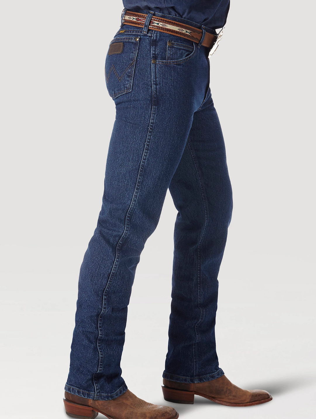 WRANGLER®PREMIUM PERFORMANCE ADVANCED COMFORT COWBOY CUT® REGULAR FIT JEAN IN MID STONE 47MACMS