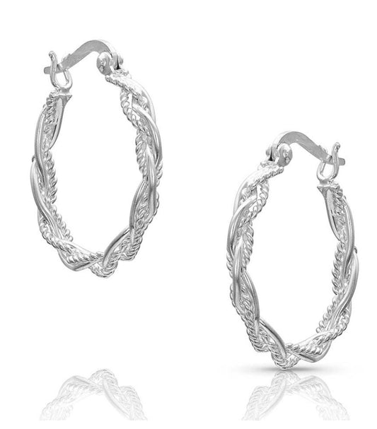 Montana Silversmiths Earrings Rope Hoops ER4580