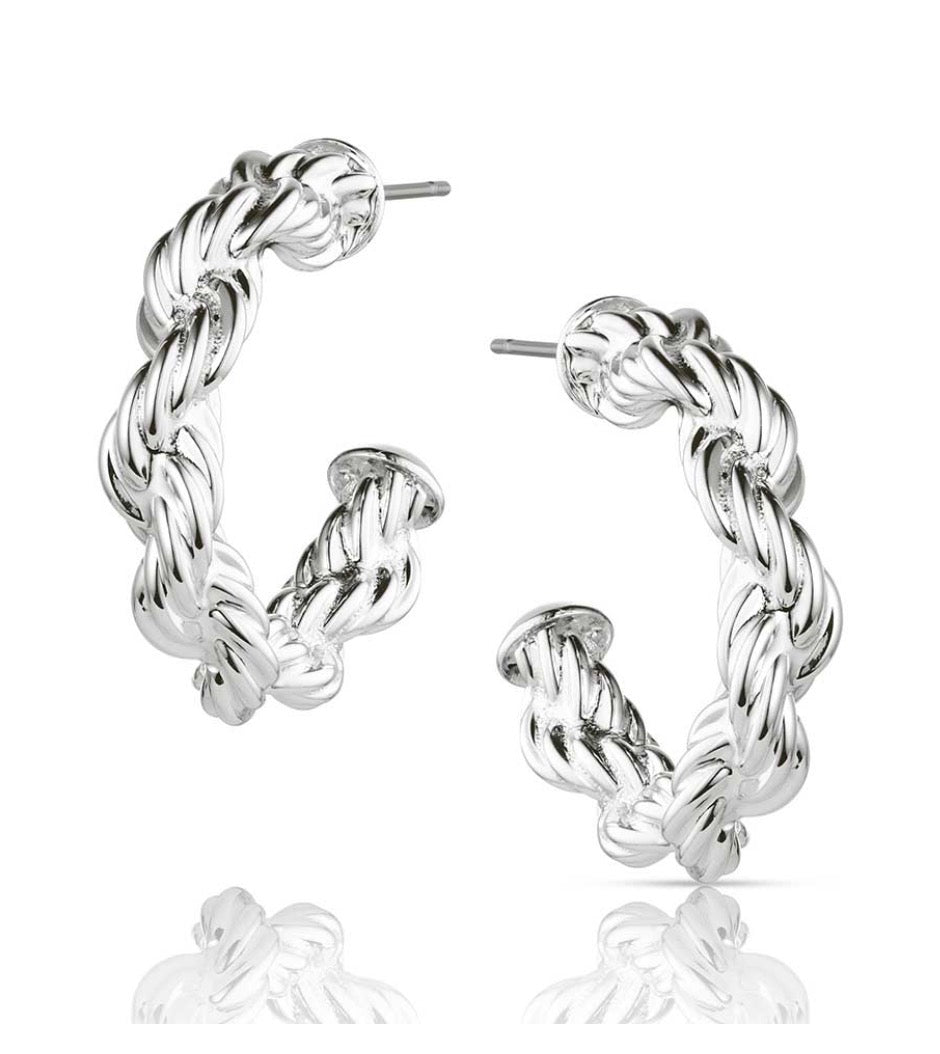 Montana Silversmiths Earrings Plaited Rope ER6445