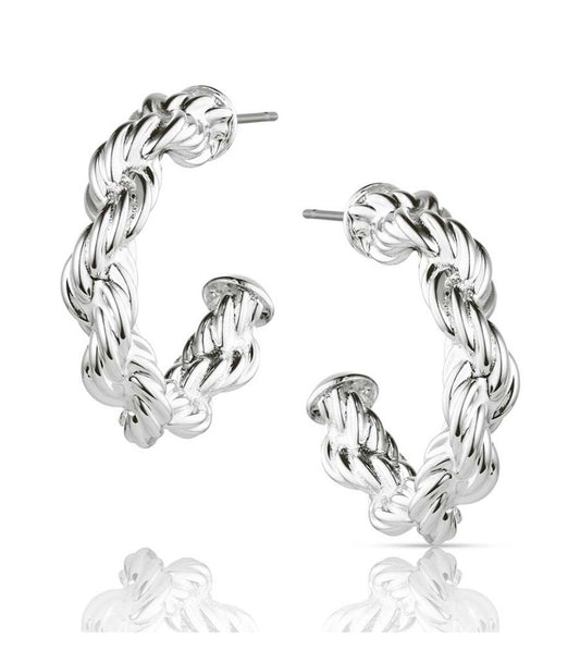 Montana Silversmiths Earrings Plaited Rope ER6445