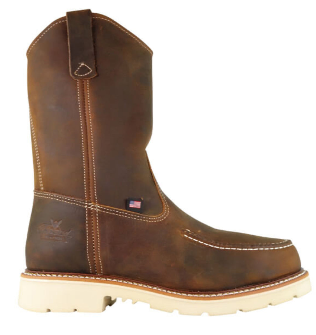 AMERICAN HERITAGE – 11″ TRAIL CRAZY HORSE SAFETY TOE – MOC TOE PULL-ON WELLINGTON  804-3311