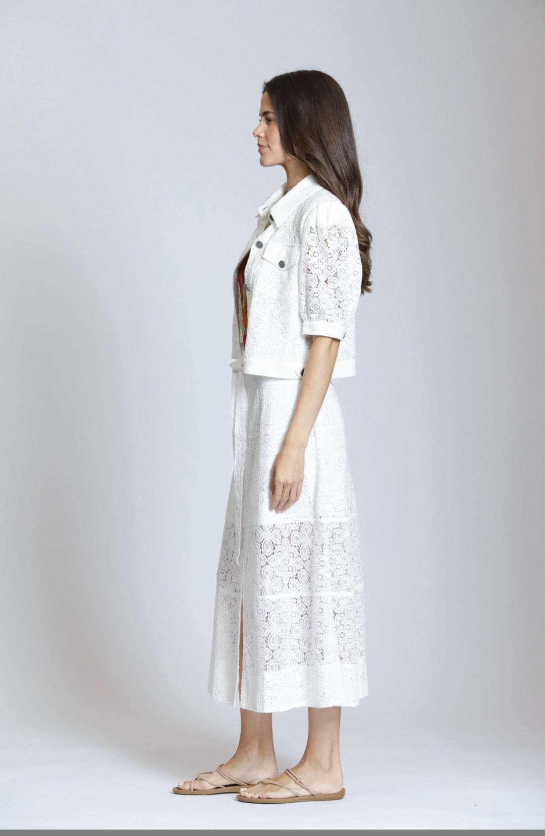 APNY Lace Puff Sleeve Jacket K107