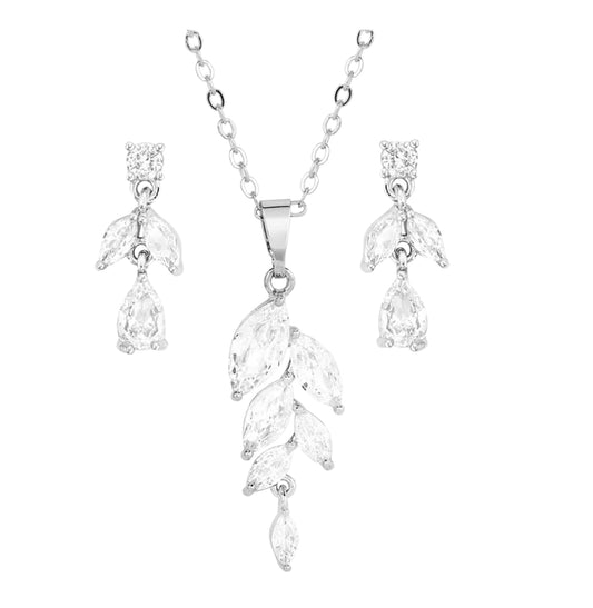 Montana Silversmiths Falling Petals Crystal Jewelry Set JS5643