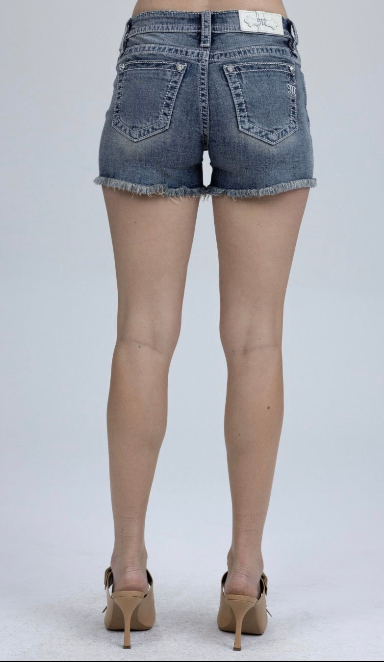 Miss Me Rhinestone Horse Mid Rise M9606H