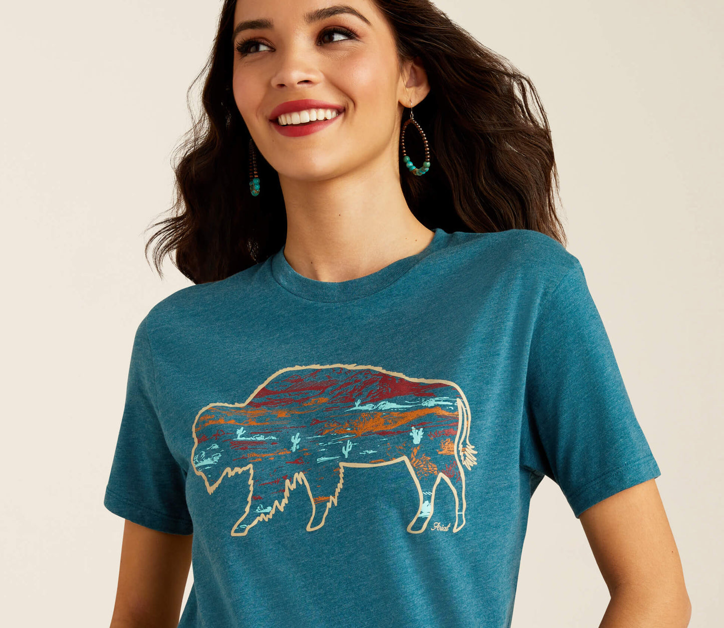 Ariat Bison Ranch  Ladies T-Shirt 10052540