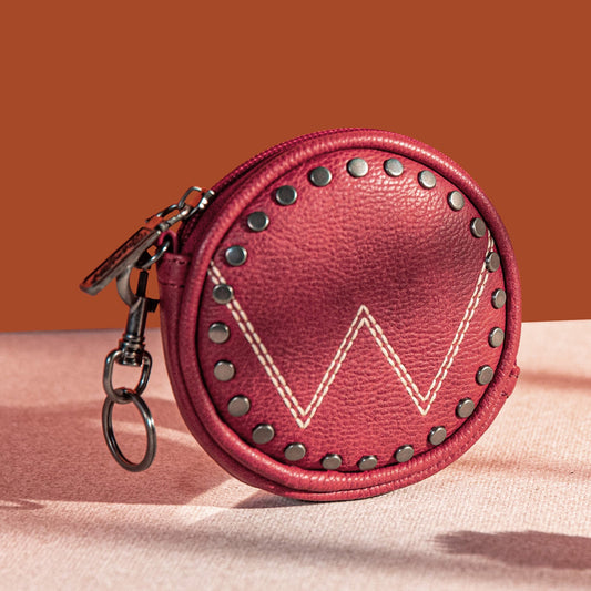 Wrangler Circular Coin Pouch "W" Logo Bag Charm -WG116-001