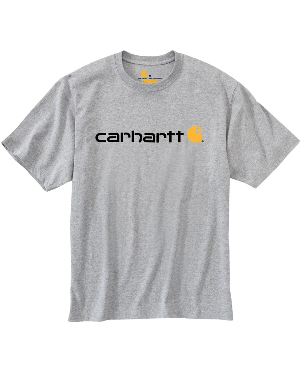 CARHARTT MEN'S SHORT-SLEEVE LOGO T-SHIRT K195-HGY