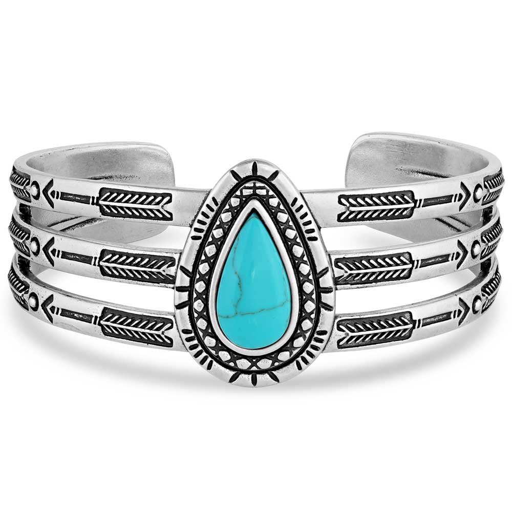 Montana Silversmiths Ways of the West Turquoise Cuff Bracelet BC5485