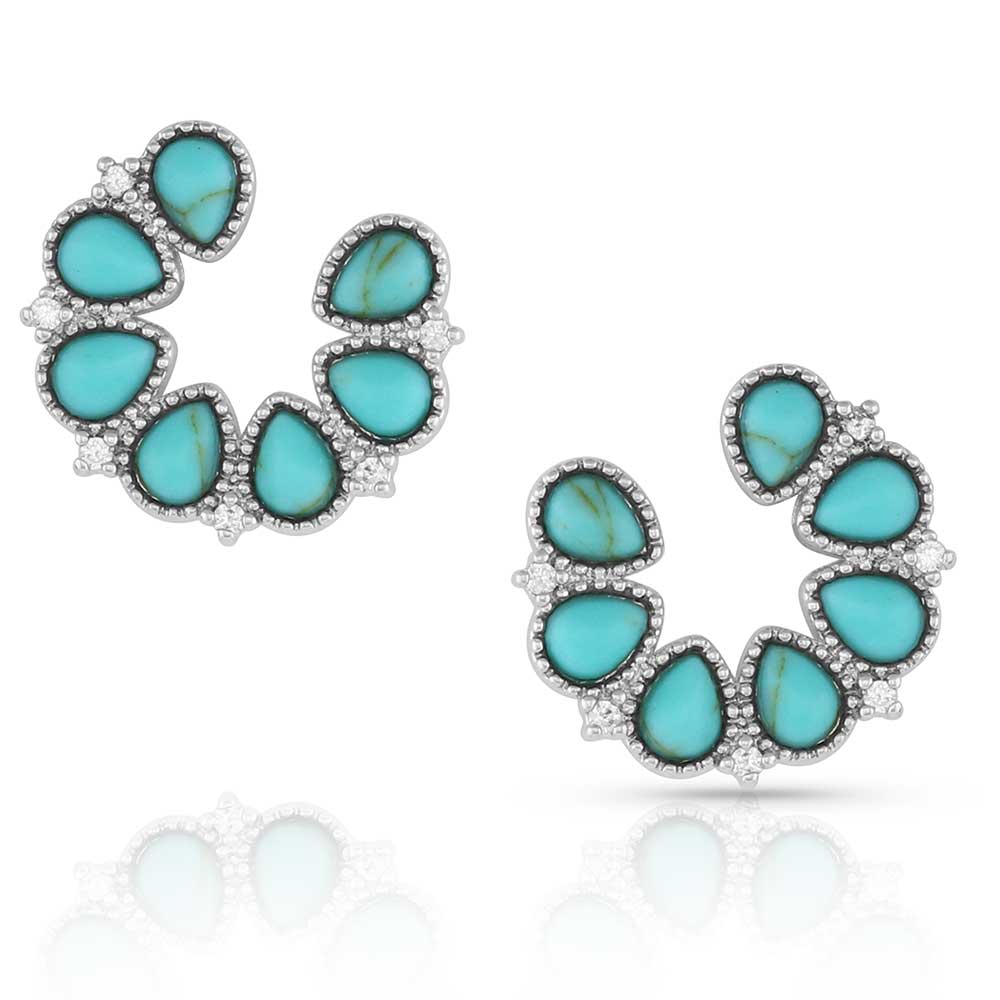 Montana Silversmiths Lucky Seven Turquoise Earrings ER5291