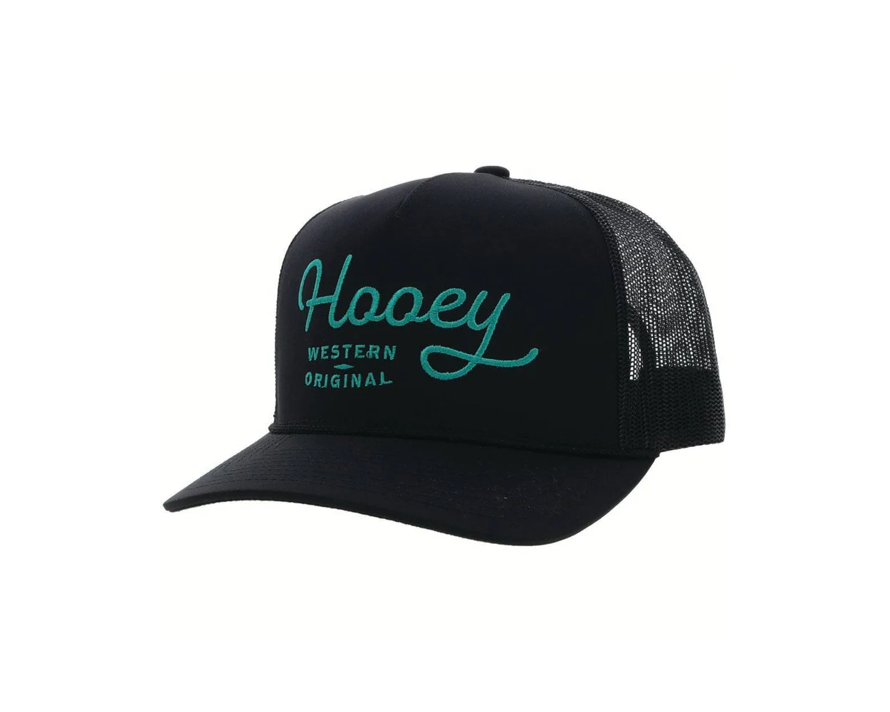 Hooey Youth "OG" Black and Teal Cap 2260T-BK