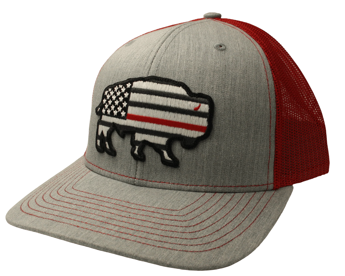 RED DIRT HAT THIN RED LINE BALL CAP RDHC-36