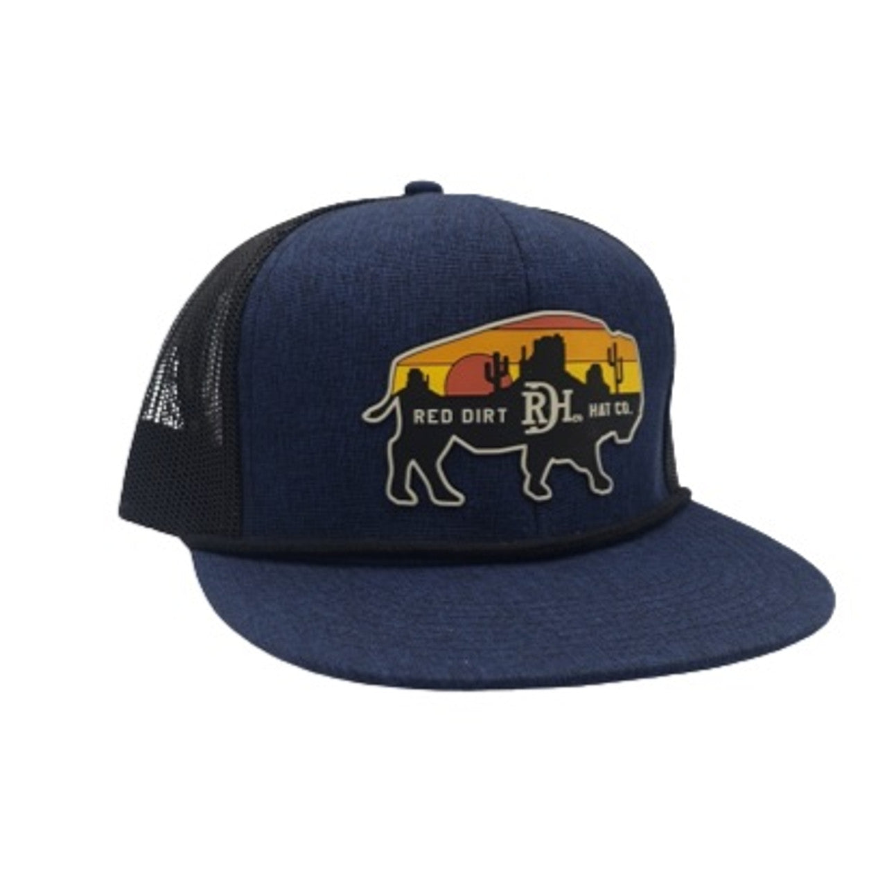 RED DIRT BILLOBARD HEATHER NAVY BLACK - HATS CAP - RDHC287