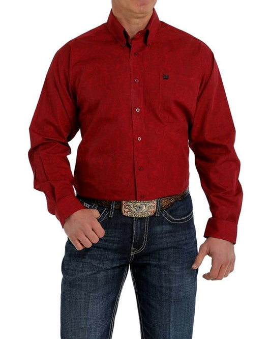 Cinch Long Sleeve Shirt MTW1105322 BUR