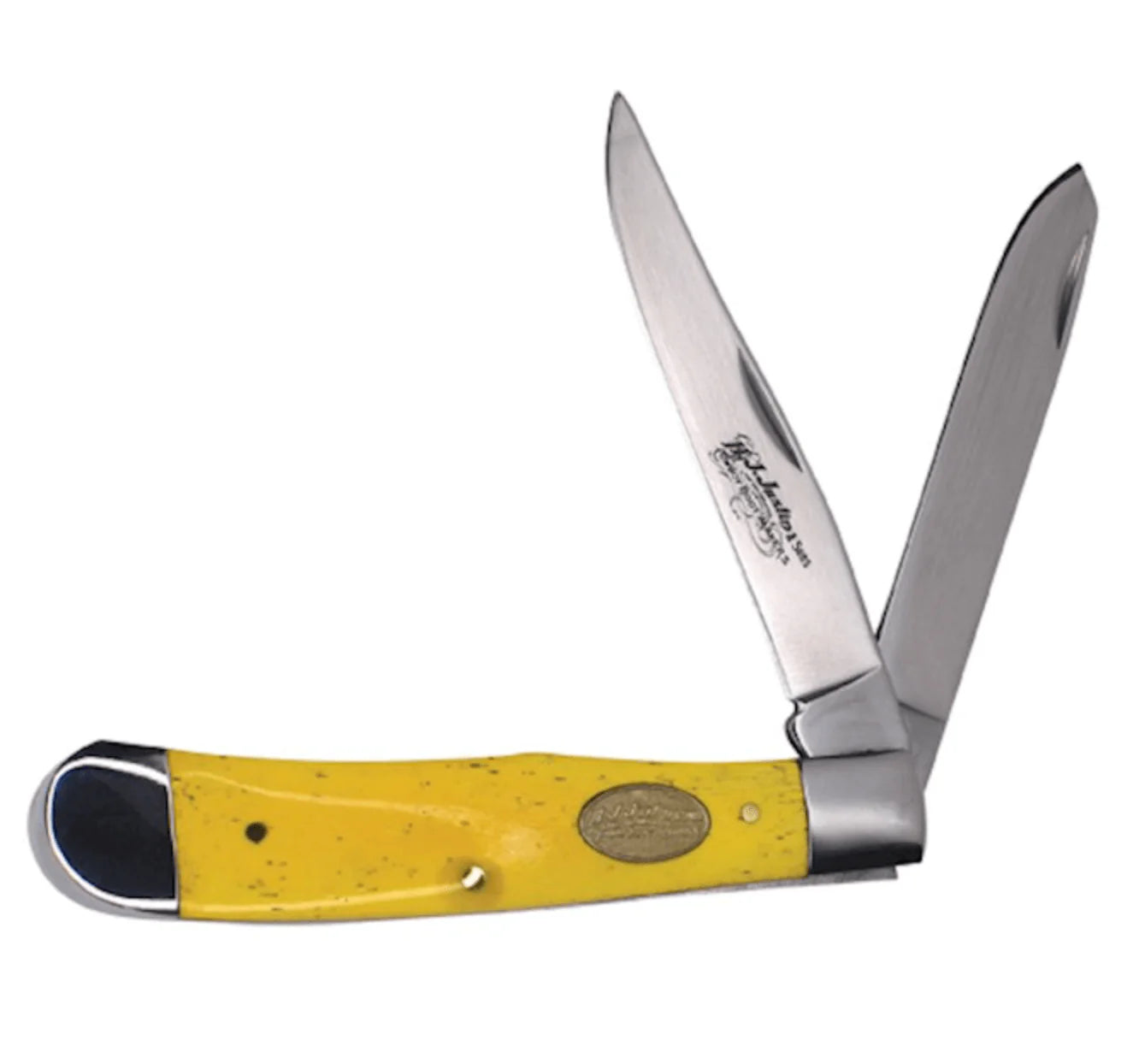 H.J. JUSTIN & SONS | JUSTIN Yellow Bone 2 Blade Trapper Knife 2427420211