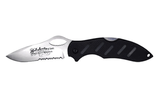 H.J. JUSTIN & SONS | JUSTIN Textured Black Roping Knife 2427400194