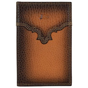 JUSTIN LOW PROFILE RODEO WALLET BURNISHED 2172798W1