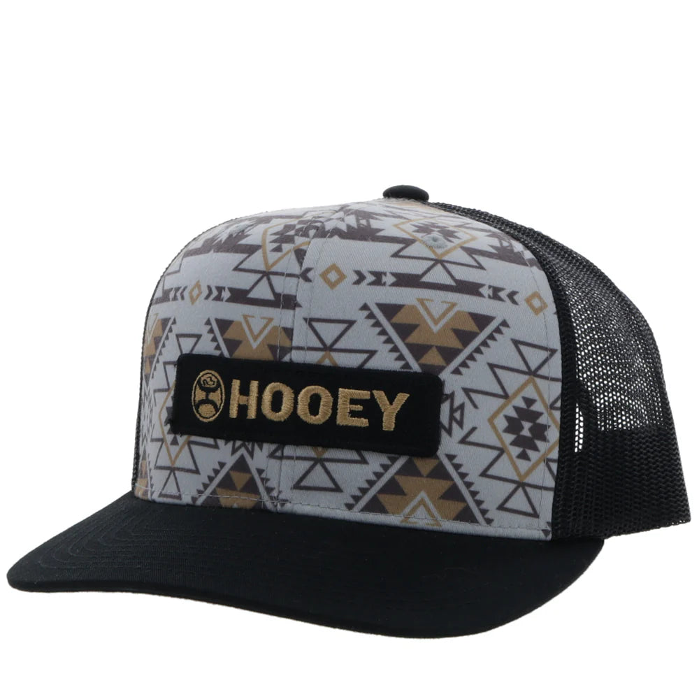 HOOEY "LOCK-UP" GREY/BLACK W/AZTEC HAT 2313T-GYBK