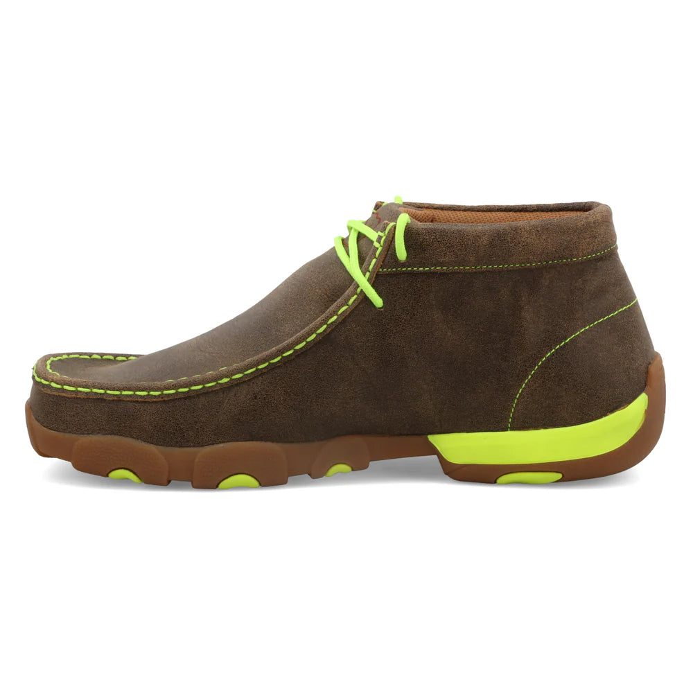 Twisted X CHUKKA DRIVING MOC NEON YELLOW MDM0026