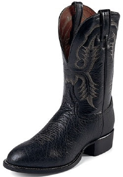 TONY LAMA MEN'S Stockman Boot with Black Bullhide Leather CT2036